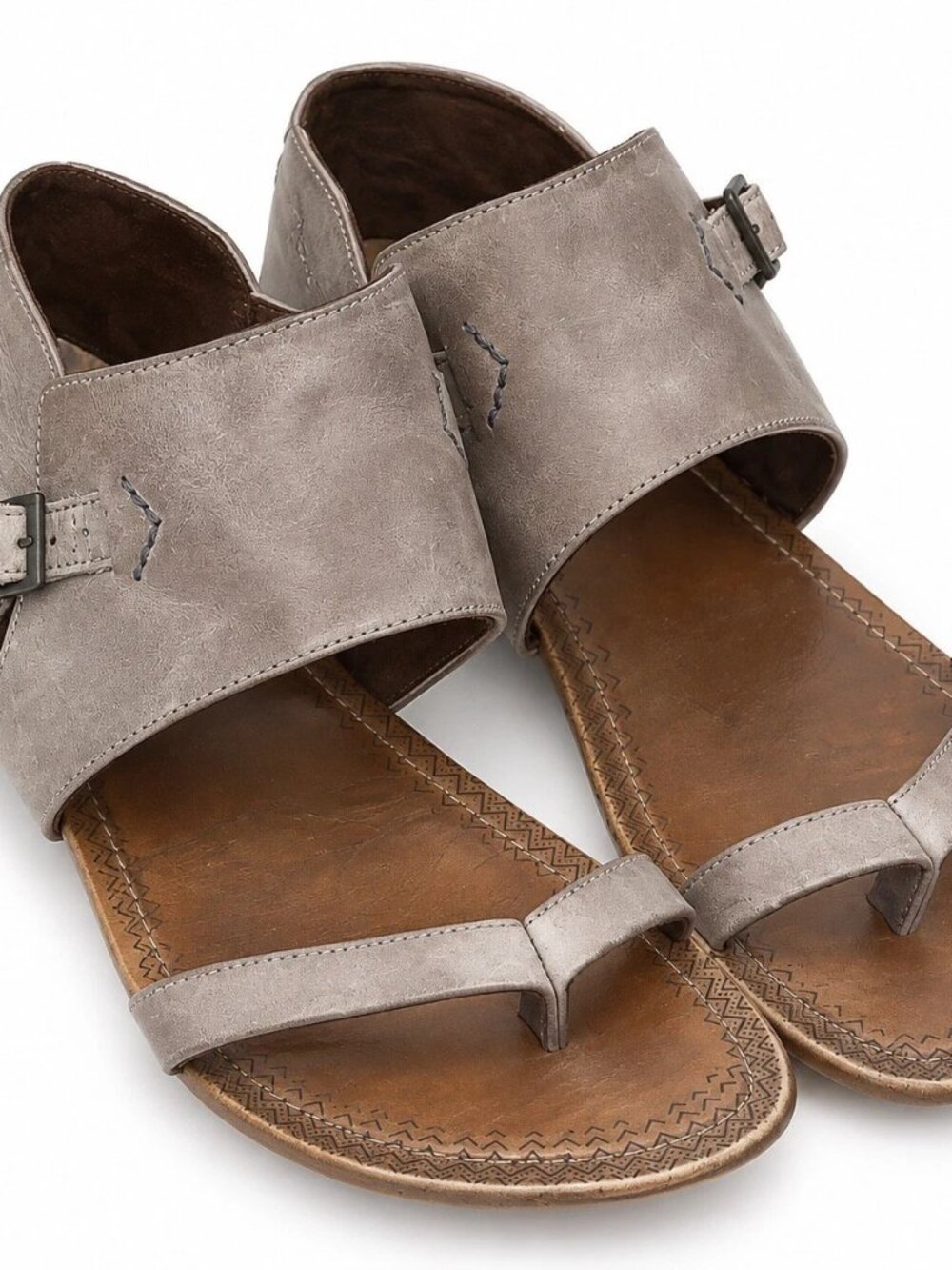 Merrell Whisper Post Gladiator Sandals Dusty Blue Taupe Leather Sz 9 US Sz 40 EU